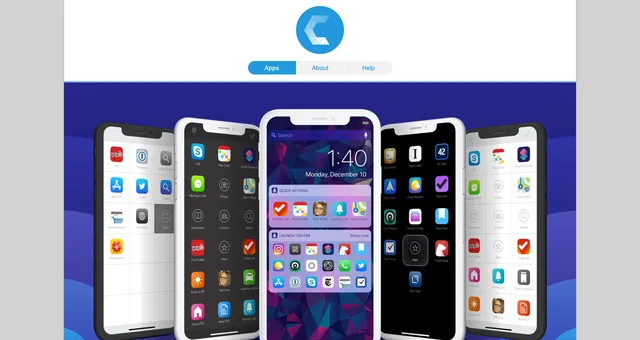 Launch Center Pro 홈페이지 화면